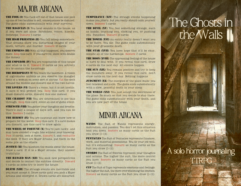 Screenshot 3 for The Ghosts in the Walls - A solo horror journaling TTRPG