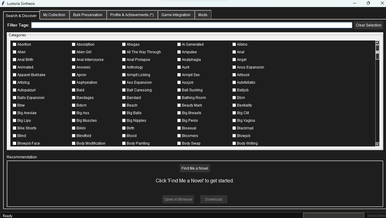 Screenshot 4 for ⚝Lustoria Sinthesis⚝ (n-hentai downloader)