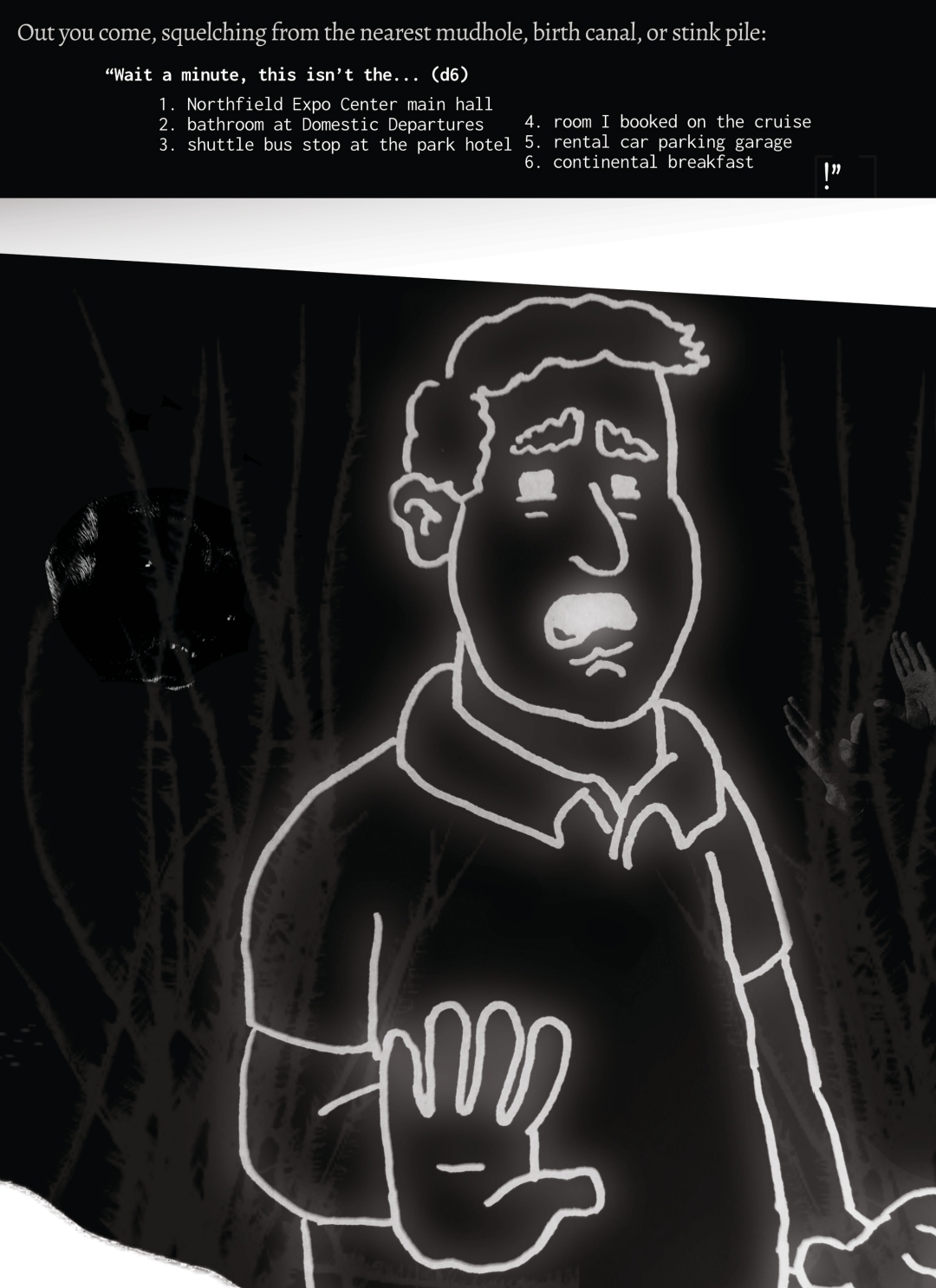 Screenshot 2 for Banished Traveler: an unrecommended class for Mörk Borg