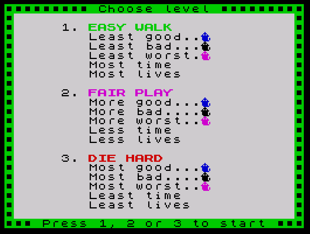 Screenshot 3 for The Hektor Game | For ZX Spectrum