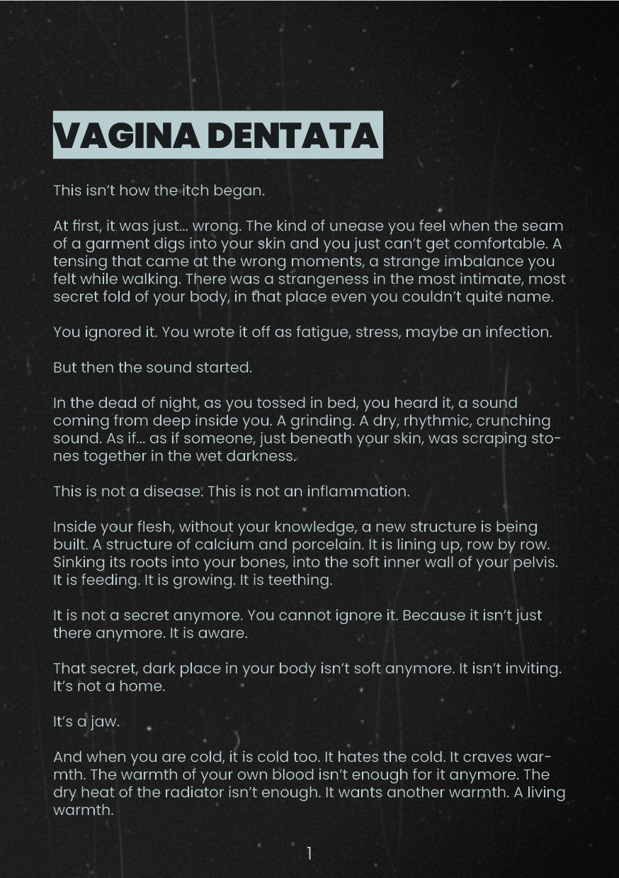 Screenshot 2 for Vagina Dentata I Body-Horror Solo RPG