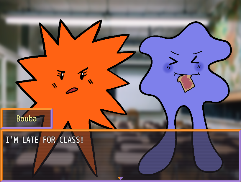 Screenshot 4 for Kiki X Bouba: A Geometrical "Dating" Sim!
