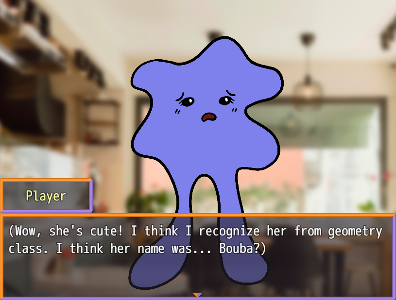Screenshot 3 for Kiki X Bouba: A Geometrical "Dating" Sim!