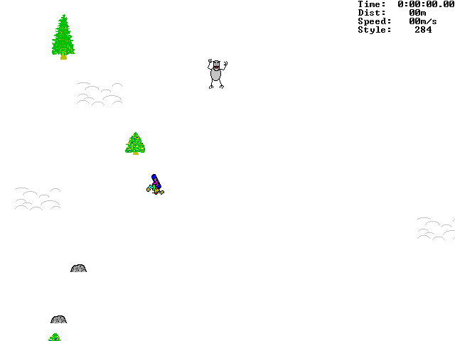 Screenshot 4 for Skifree - DOS Edition