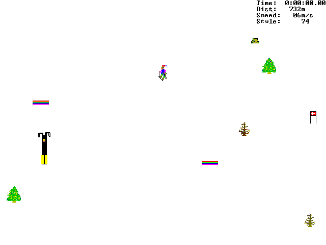 Screenshot 3 for Skifree - DOS Edition