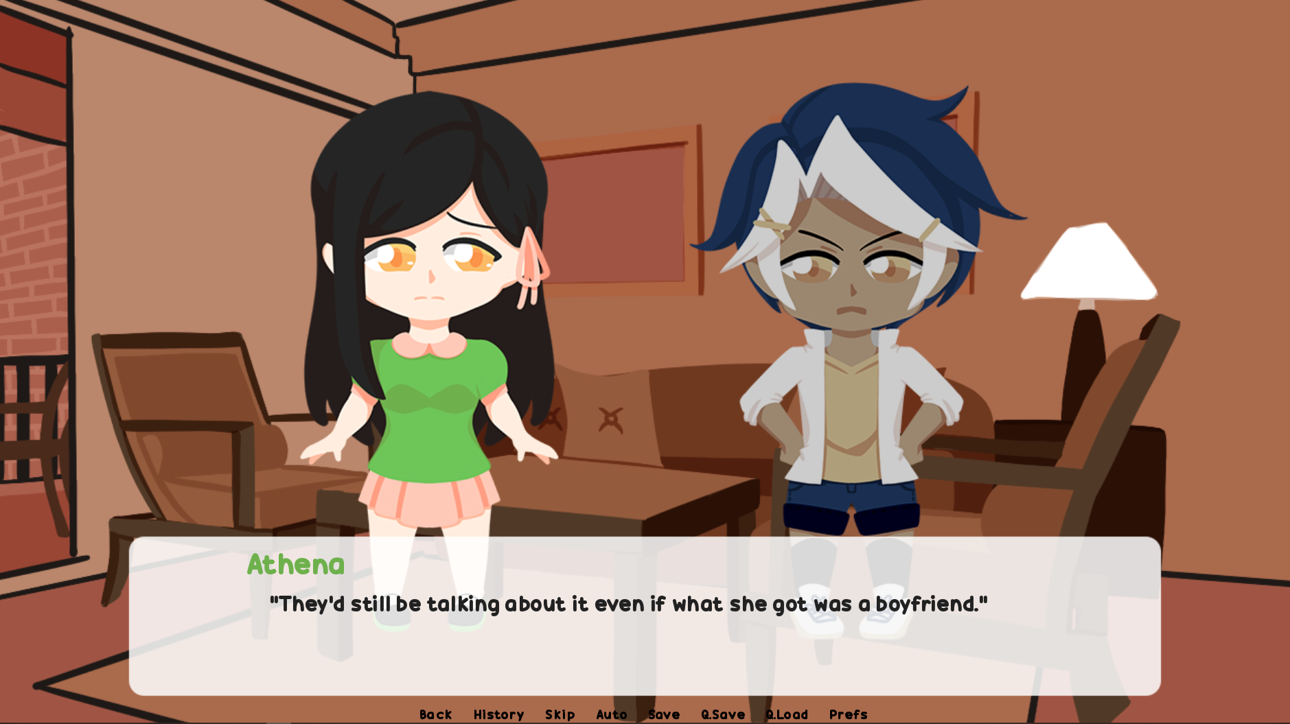 Screenshot 2 for It's Just A Phase VN (DEMO)