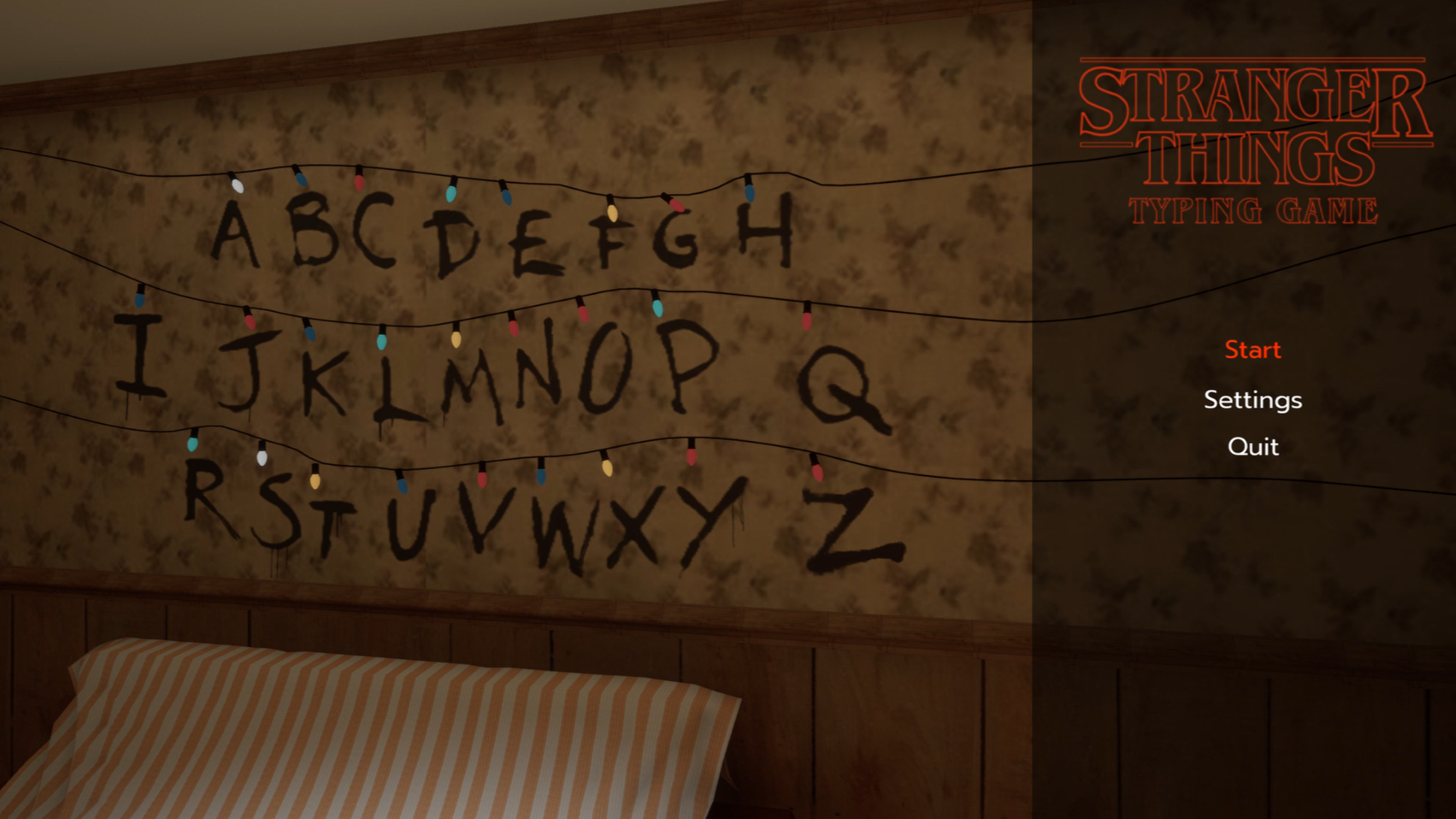 Stranger Things Typing Game by ChiefSnowball85