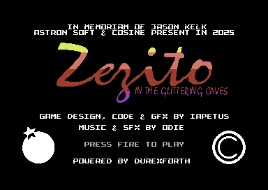 Screenshot 2 for Zezito in the Glittering Caves C64