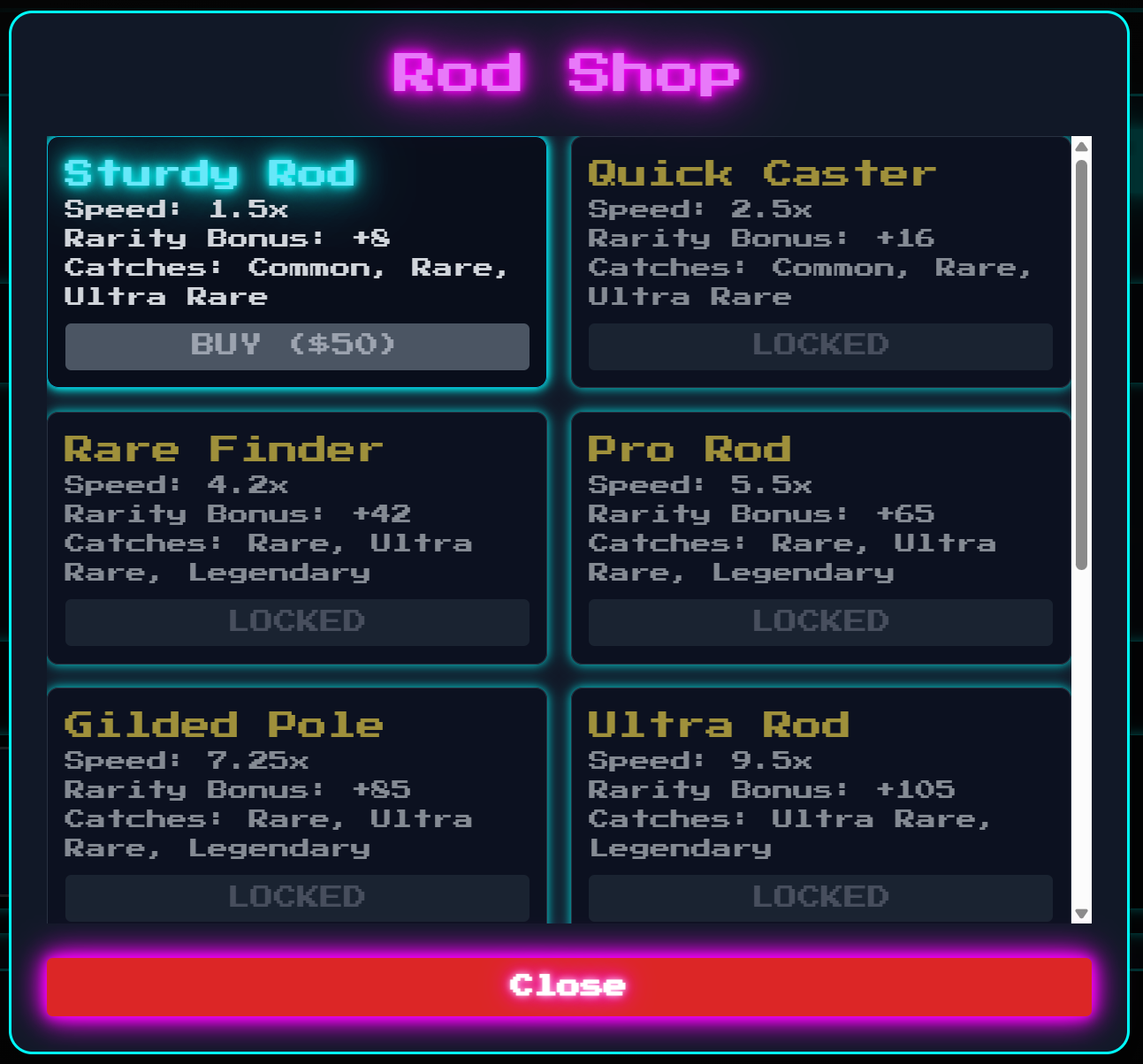 Screenshot 3 for Neon Pixel Fisher