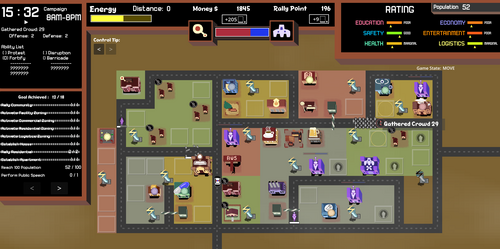 Project Rally 1 Project Rally v0.030 - Following Crowd Grow Longer and Longer as you ...