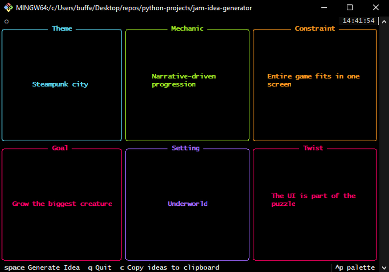 Egeltorp's Jam Idea Generator by egeltorp