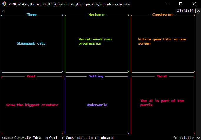 Egeltorp's Jam Idea Generator by egeltorp