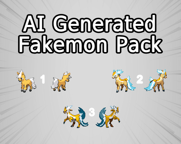 AI Generated Fakemon Asset Pack by TawusGames