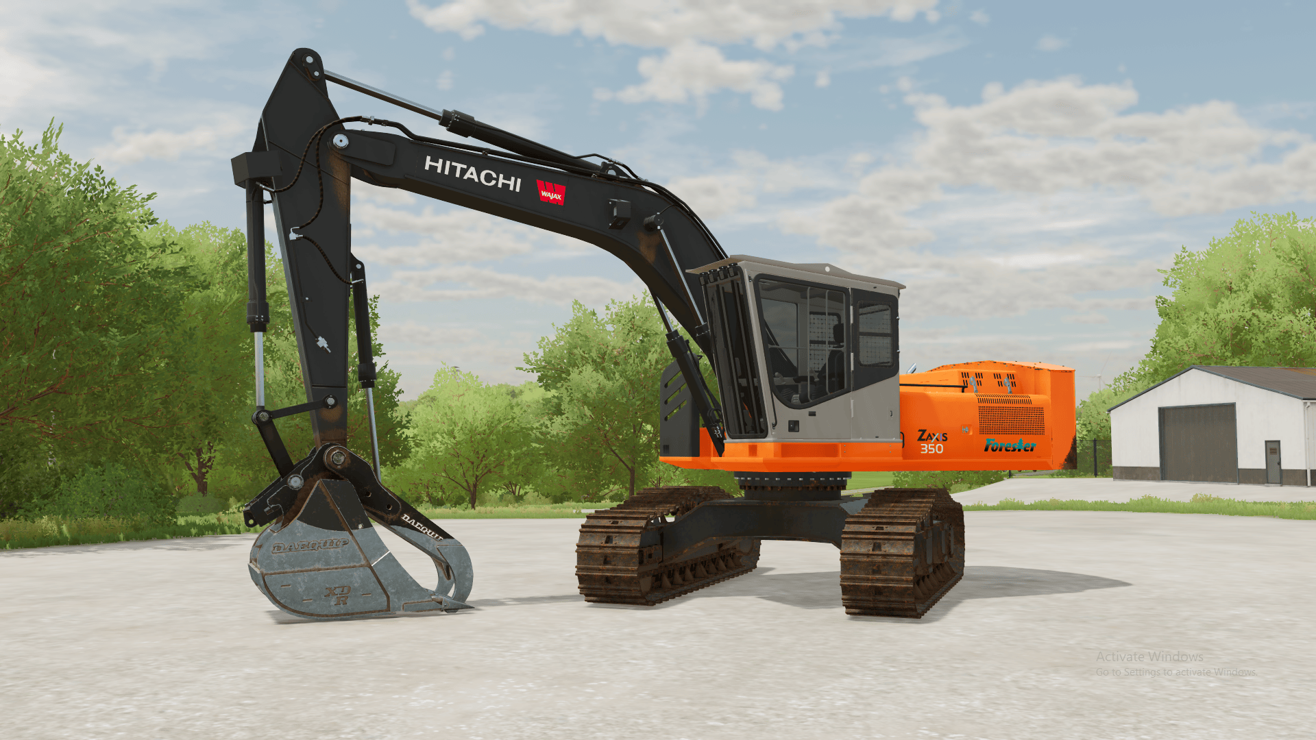 Screenshot 4 for Deere 3554/Hitachi ZX350F-1 Roadbuilder