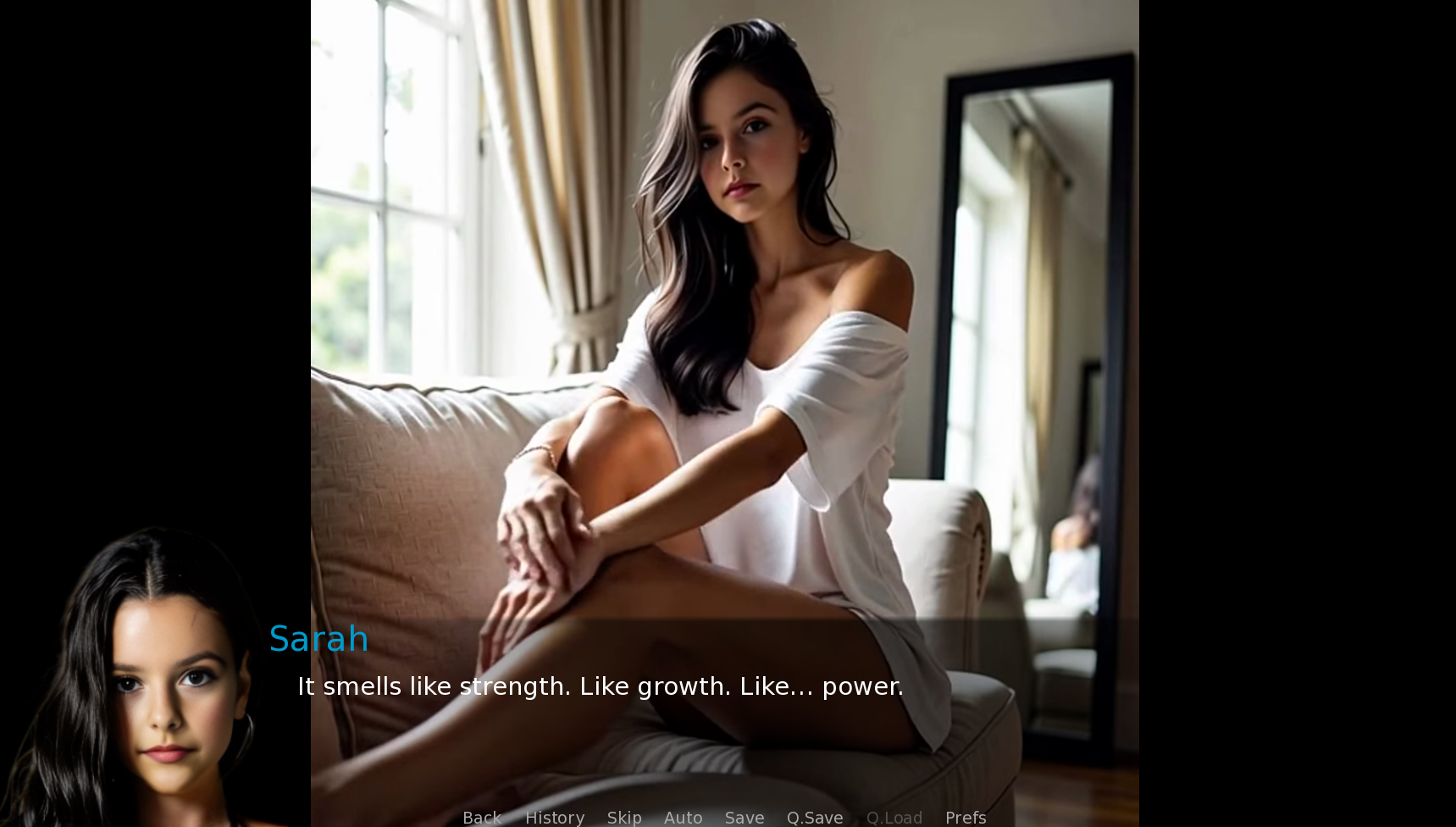 Screenshot 2 for a muscle growth story