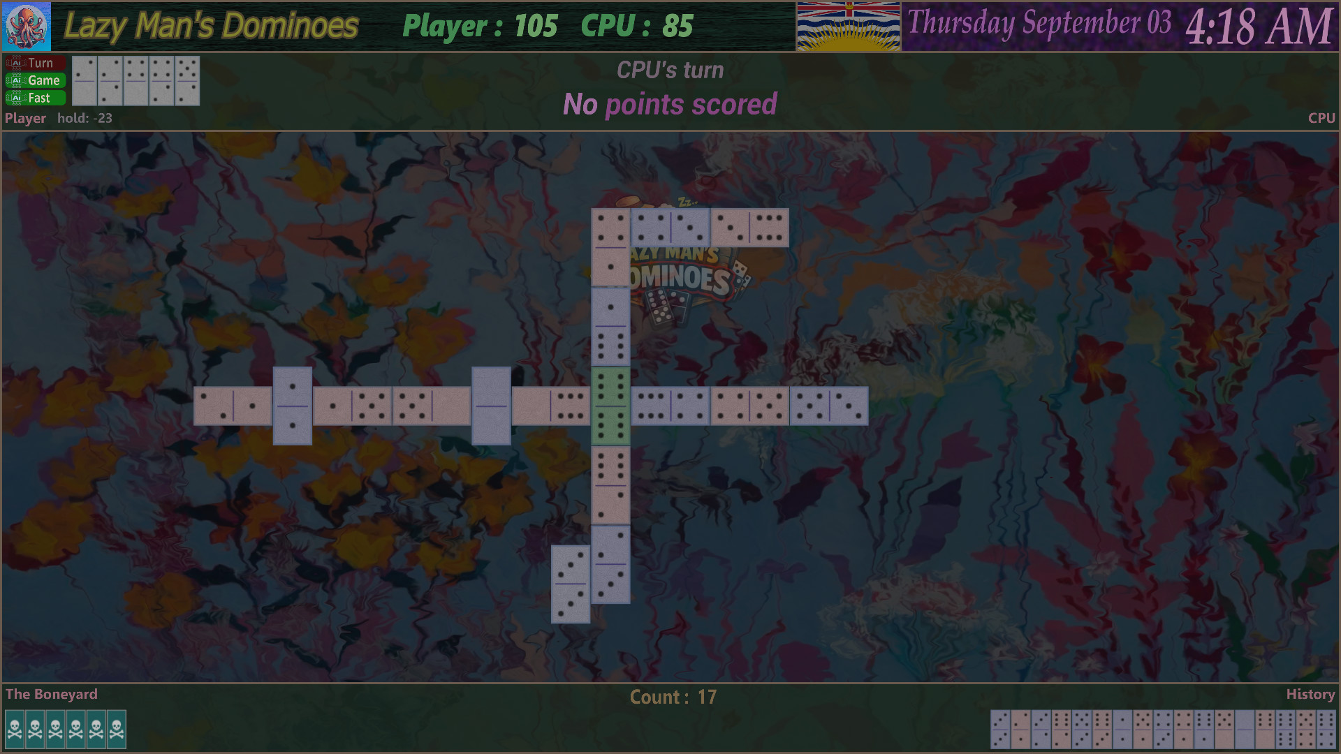 Screenshot 5 for Lazy Man's Dominoes (Classic Game)