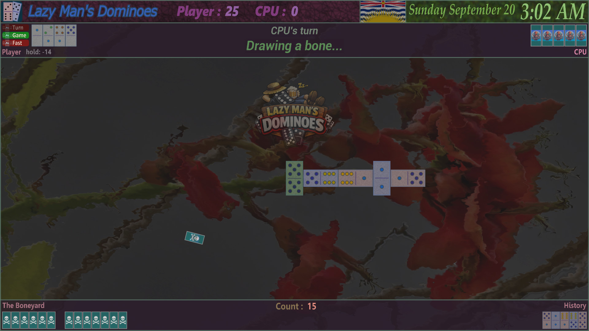 Screenshot 7 for Lazy Man's Dominoes (Classic Game)