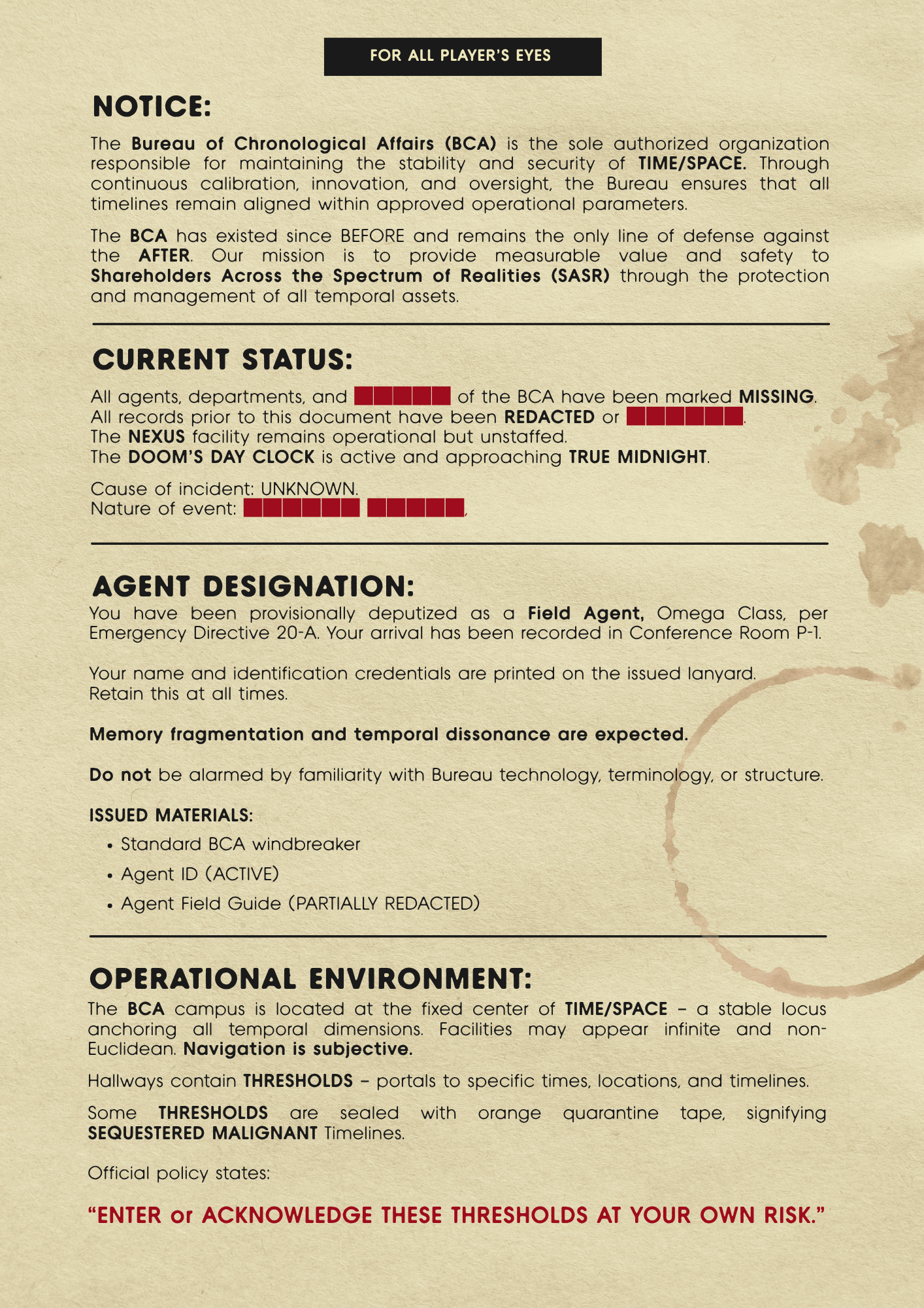 Screenshot 3 for BCA: BUREAU of CHRONOLOGICAL AFFAIRS