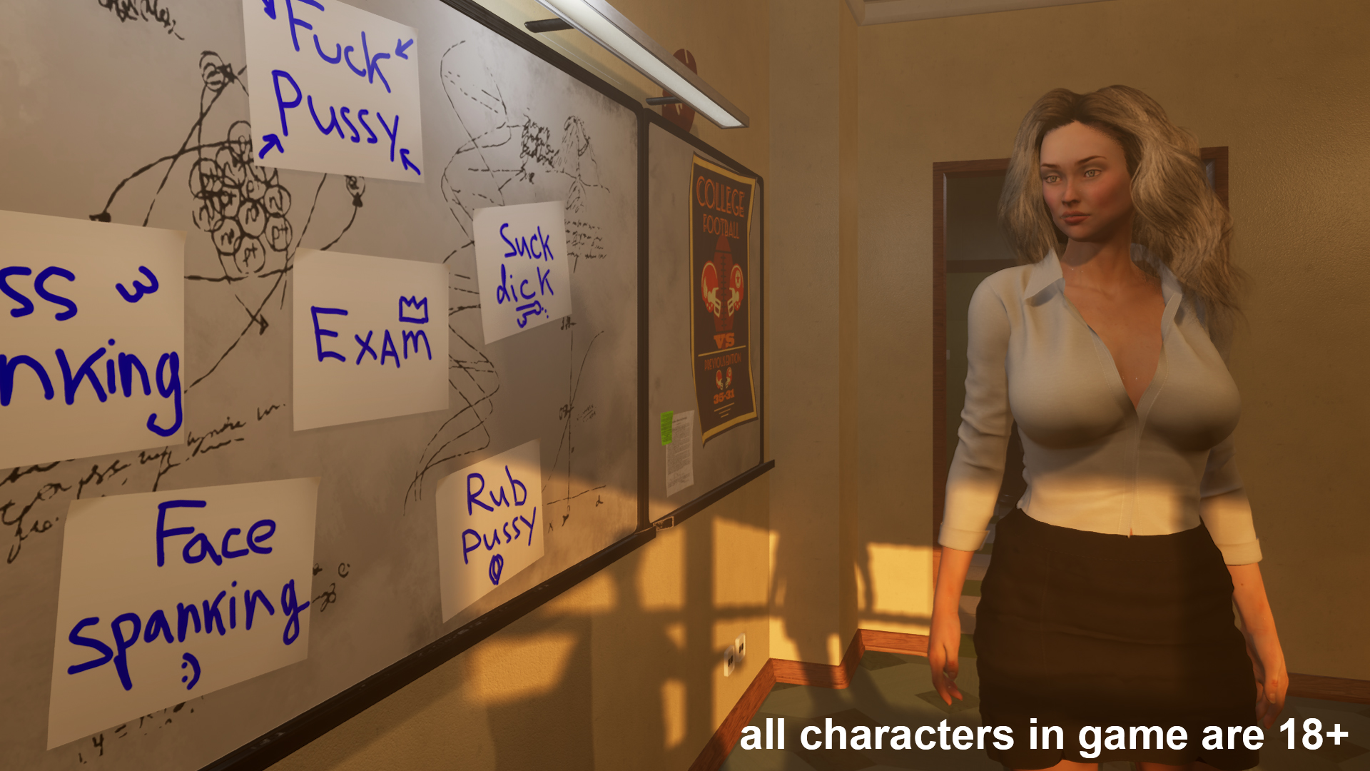 Expose My Teacher v 0.9 (A Wife And Mother fan game) Unreal Engine screenshot 5
