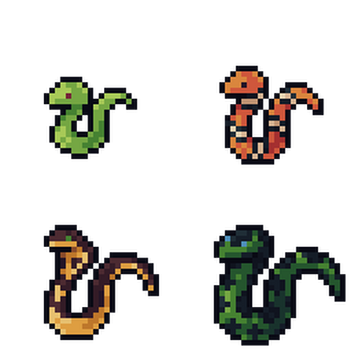 Added 4 Snakes - Animal Asset Pack [Isometric 32x32] by Reqxel