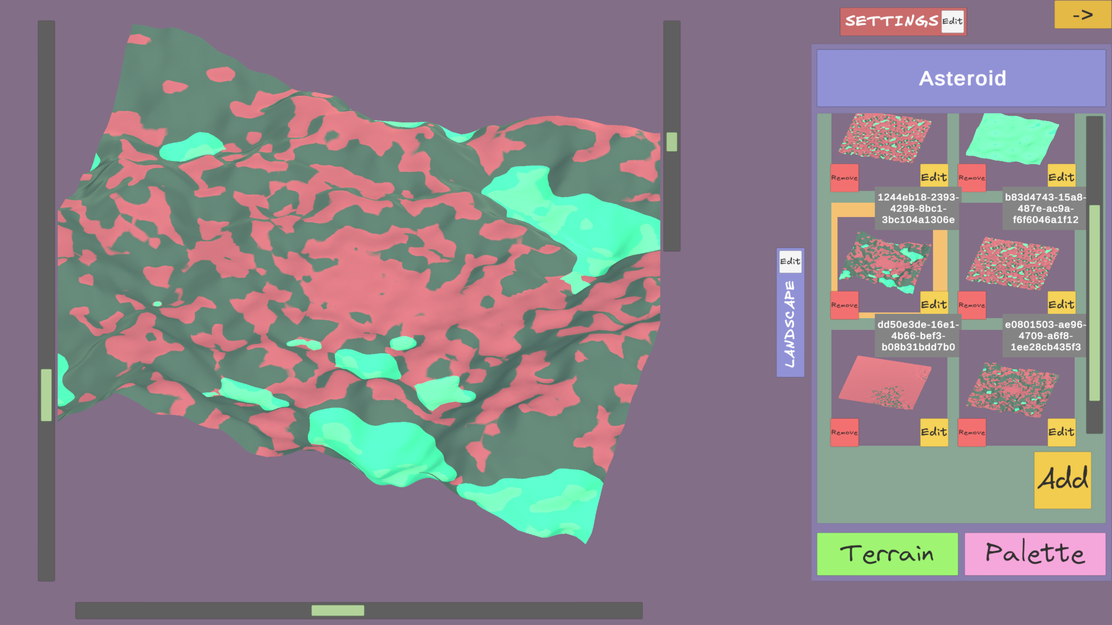 Screenshot 2 for Terrain generator with lod system