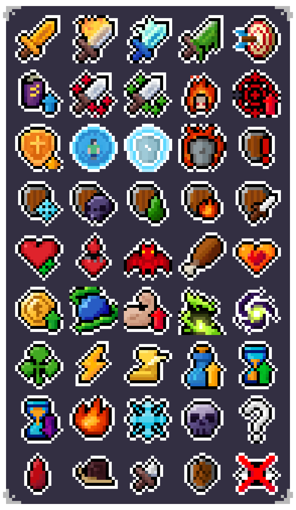 16x16 RPG Status Effect by Nehapi