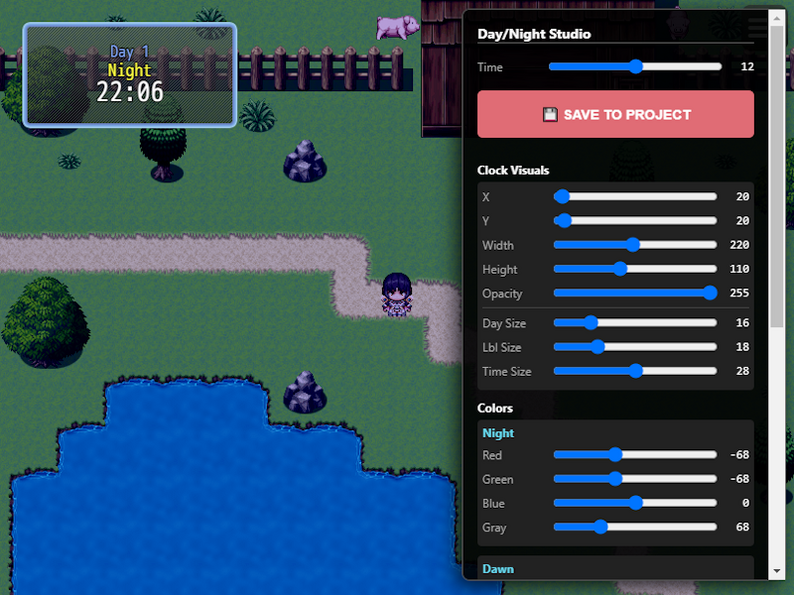 Day Night Cycle for RPG MAKER MZ by zoeistabby