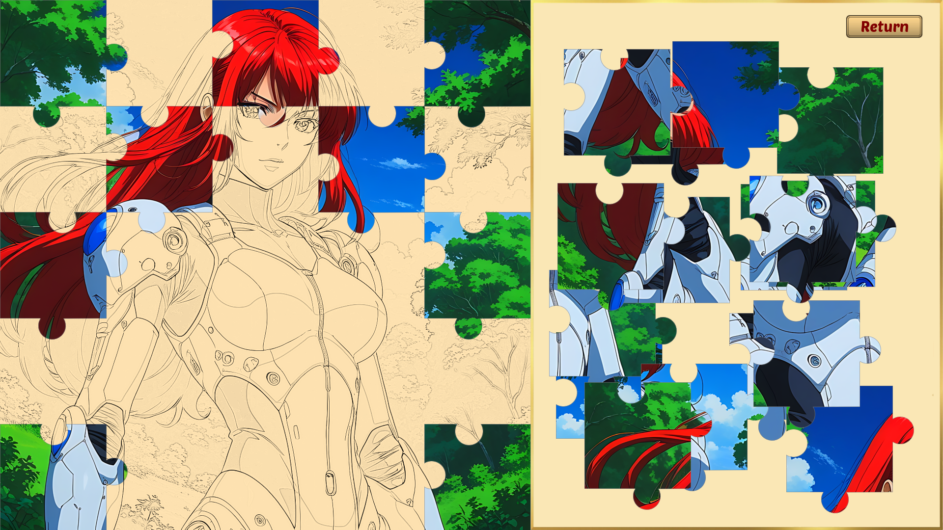 Screenshot 4 for Anime Char puzzle