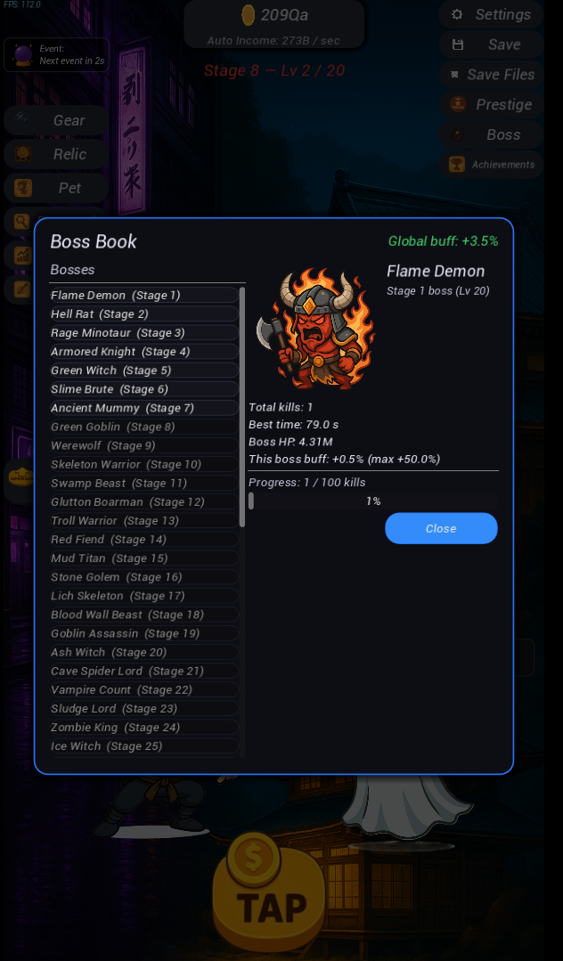 Screenshot 4 for Idle Shadow Empire Test