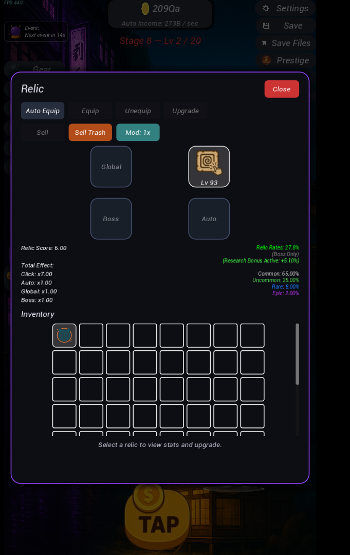 Screenshot 3 for Idle Shadow Empire Test