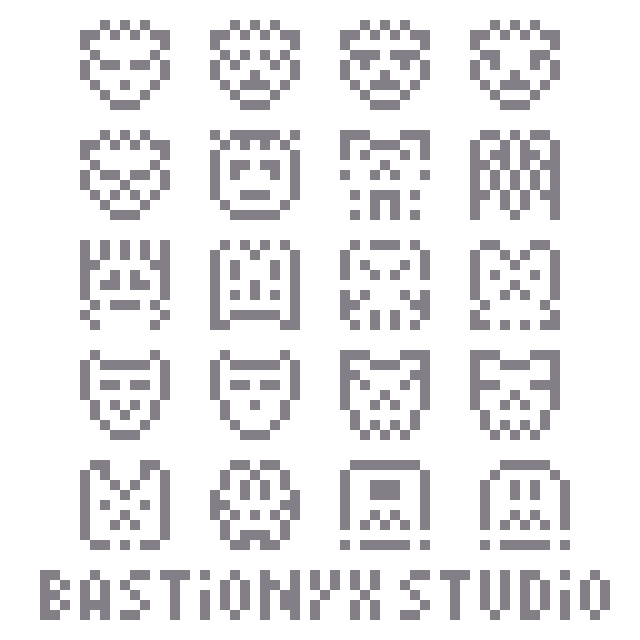 Characters Mini Icon Pack 9x9 by Bastionyx Studio