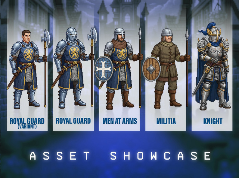 Fantasy RPG Guards Pixel Art – Faction NPC Pack by LunaScript