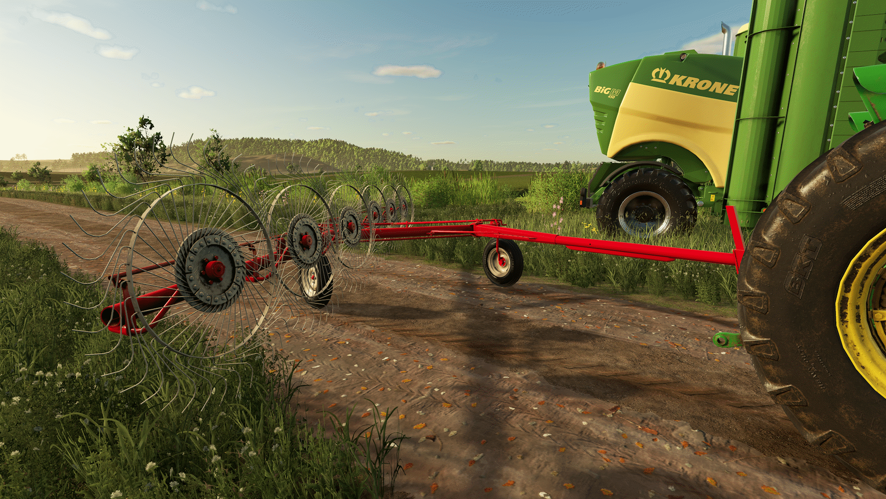 Screenshot 3 for fs25 1978 6 wheel hay windrower