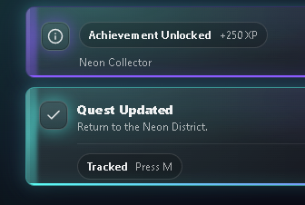 Neon UI Notifications & Popups Pack – HTML5 / CSS (Rebrand & Resell) by ...