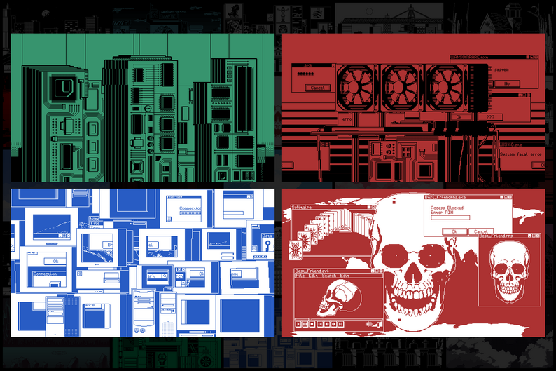 36 1-Bit Backgrounds Pixel Art by Free Game Assets (GUI, Sprite, Tilesets)