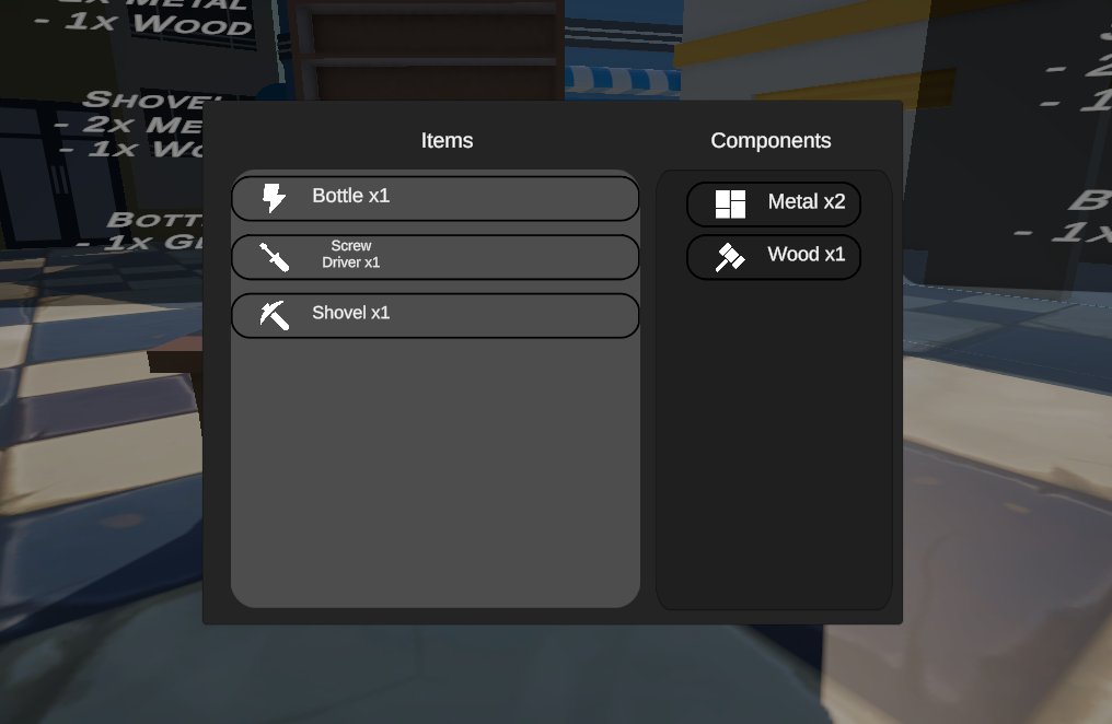 Crafting System Demo by NAM3887