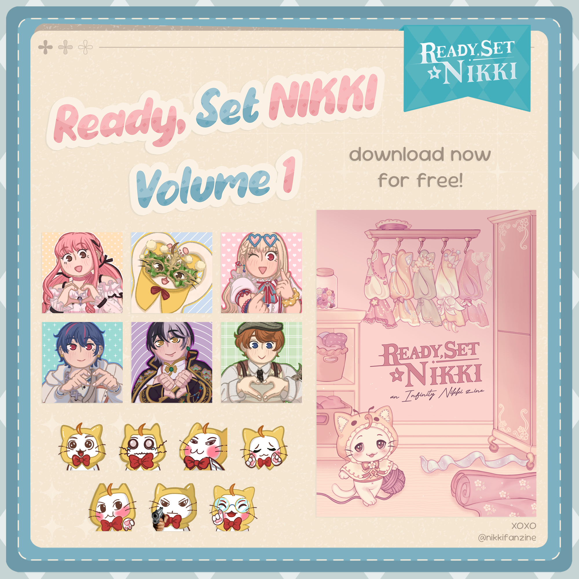 Screenshot 2 for Ready, Set NIKKI Vol.1 — an Infinity Nikki fanzine