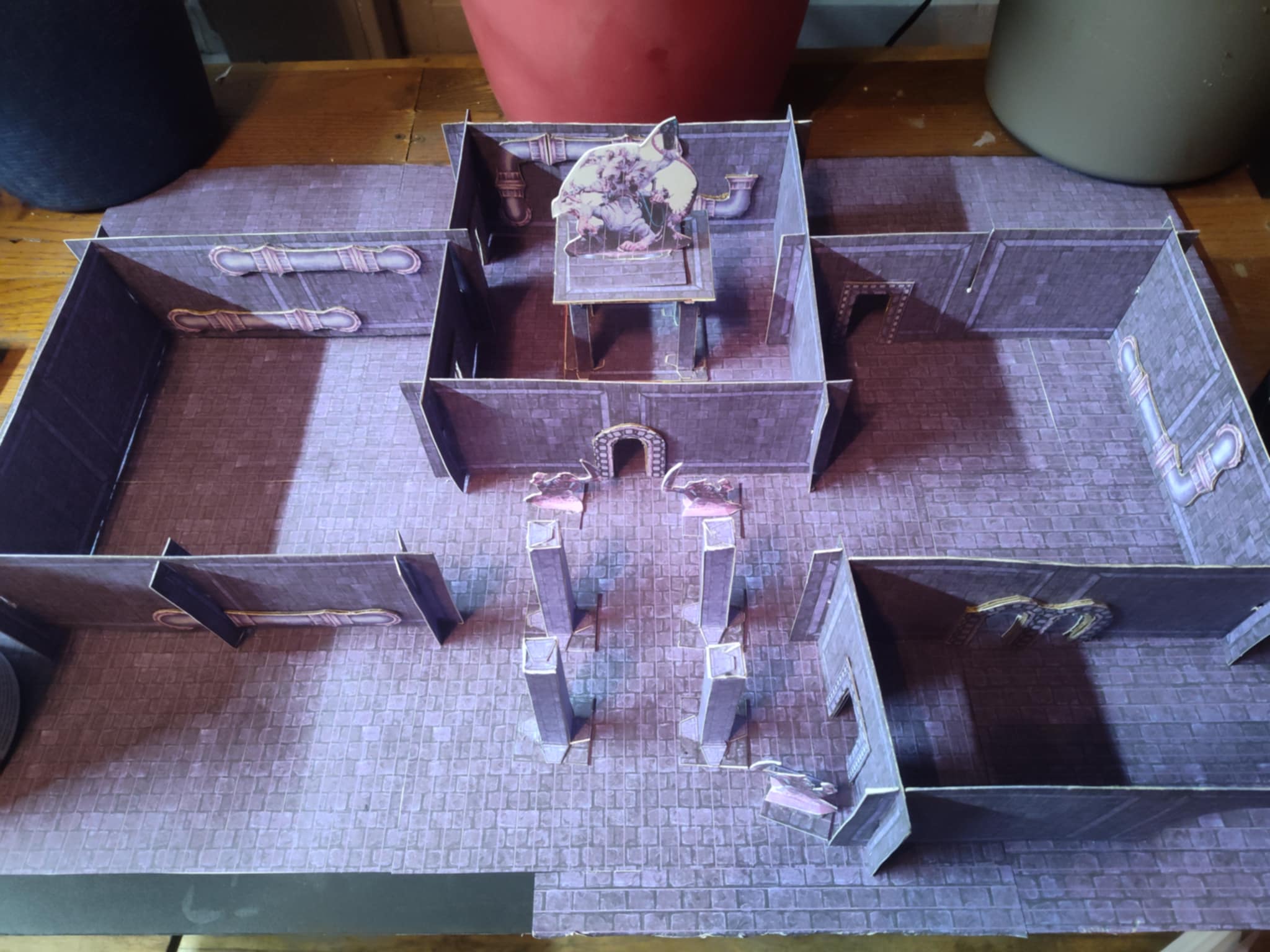 2.5D Print and Play Paper Craft Dungeon Sewer Modular Terrain by MAG ...