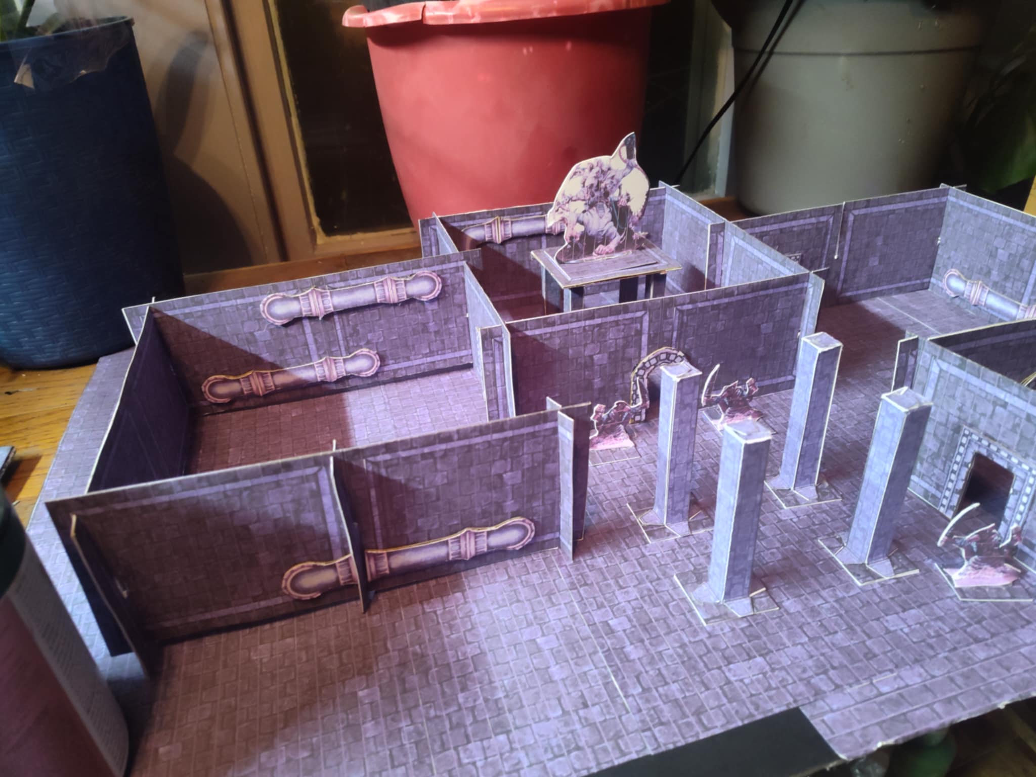 2.5D Print and Play Paper Craft Dungeon Sewer Modular Terrain by MAG ...