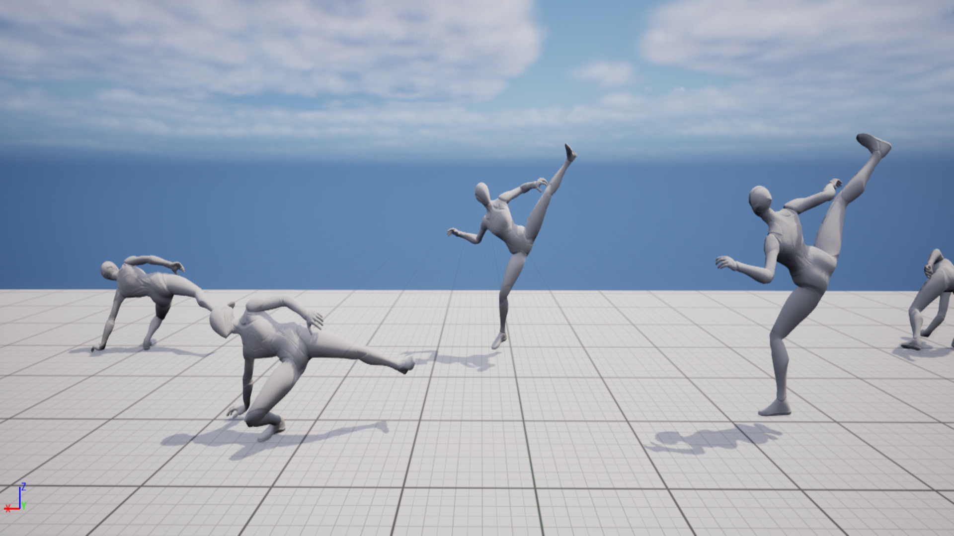 Slide Kick Animation Acrobatic Kick Animations Part 1 by Wolff's Studio