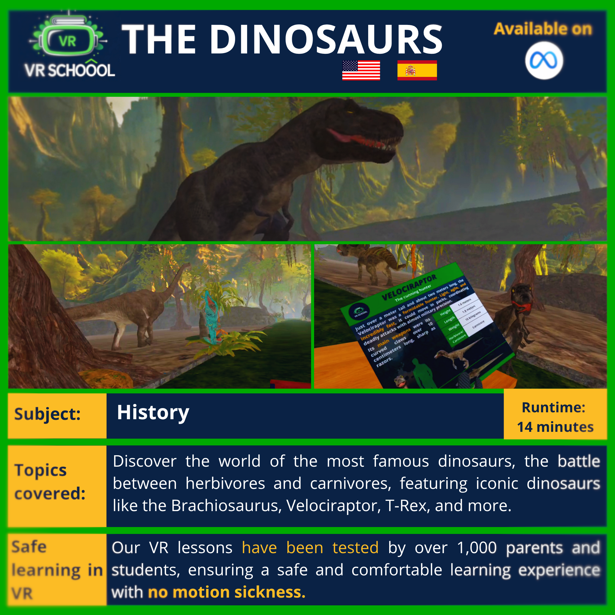 VR Schoool - Dinosaurs by VR Schoool