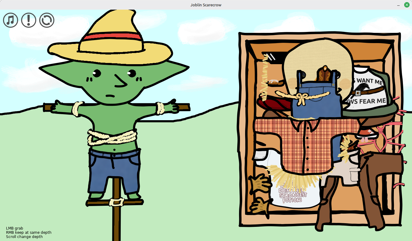 Screenshot 2 for Joblin Scarecrow Paper Doll