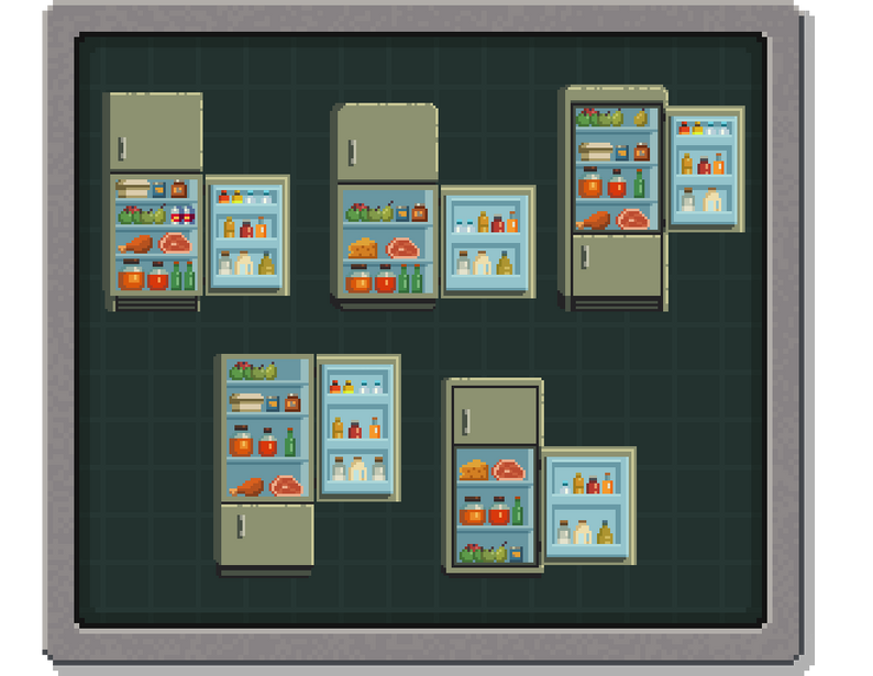FREE Pixel Art - Fridge Pack - Animated by karsiori