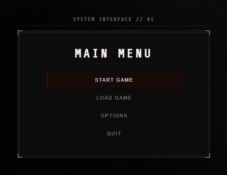 PS1 / PSX Horror UI Pack for React — Accessible Game Menus & Modals by ...