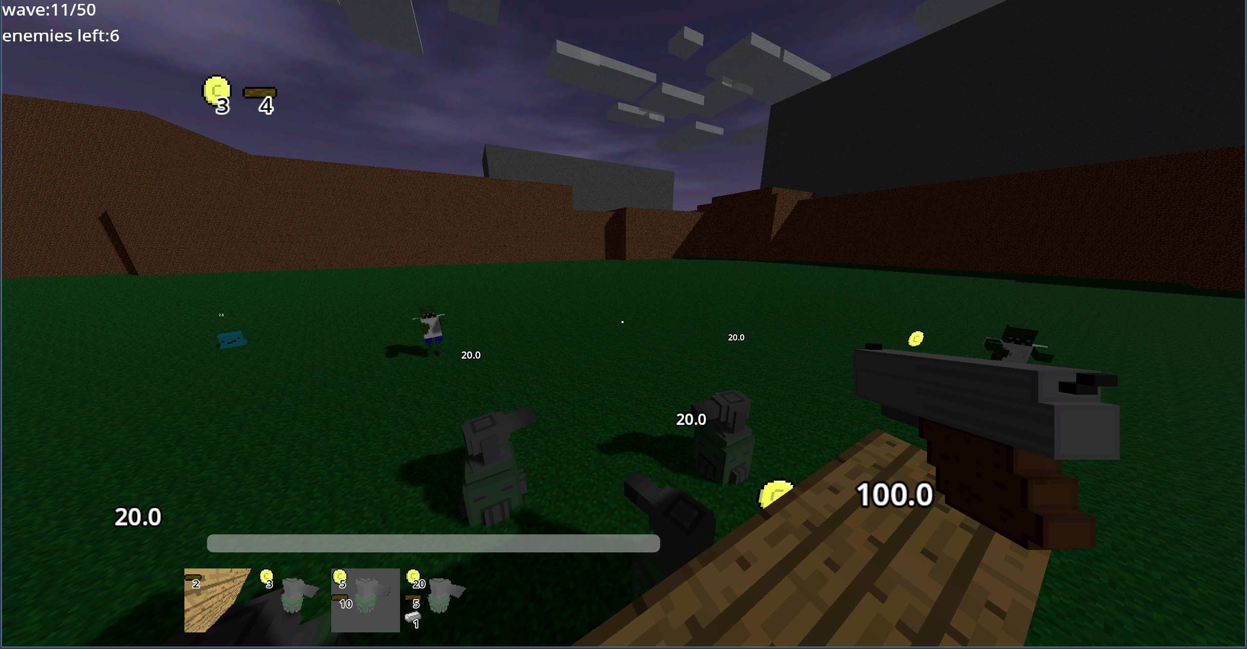 Screenshot 2 for Pixel Shooter Tower Defense Game for defending towers and shooting enemies very fun