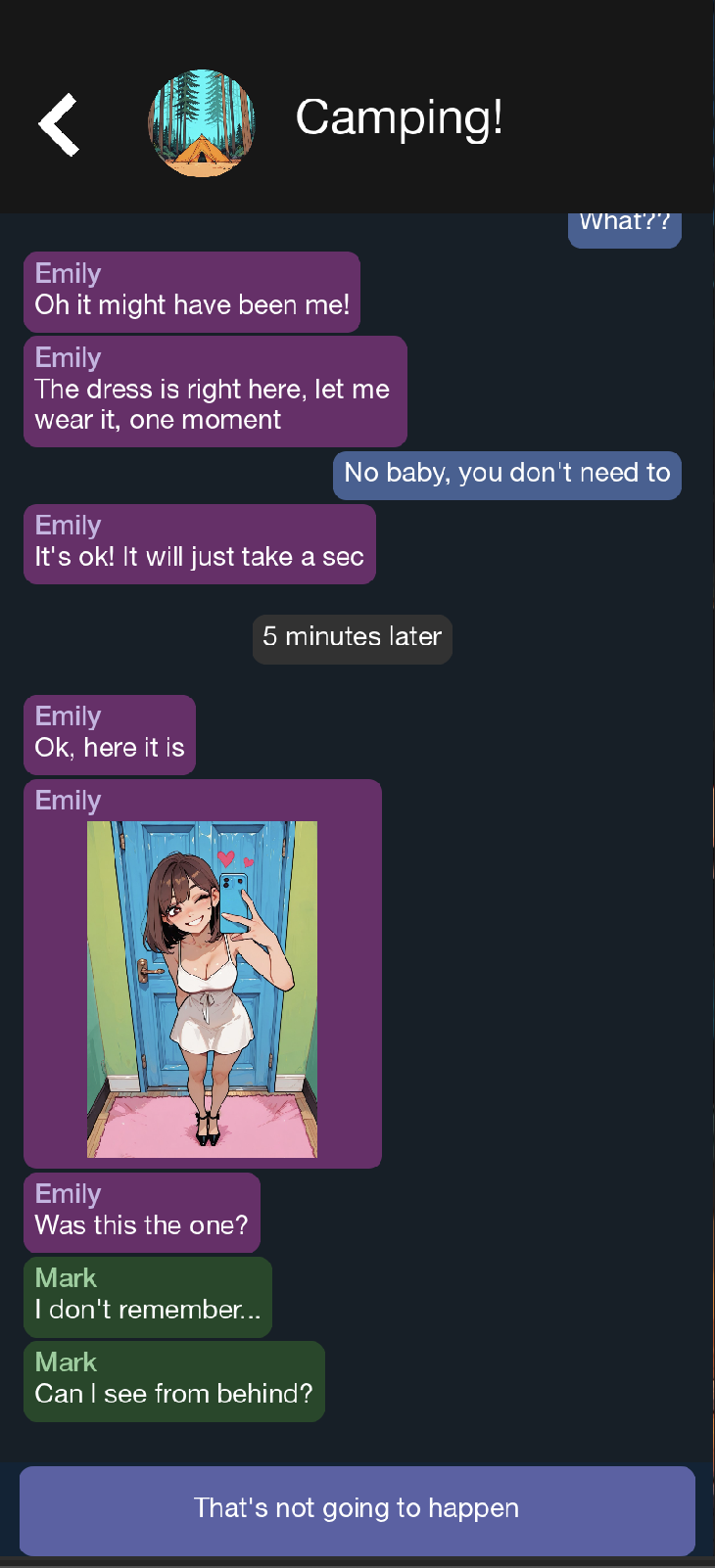 My NTR Girlfriend Goes Camping! screenshot 1