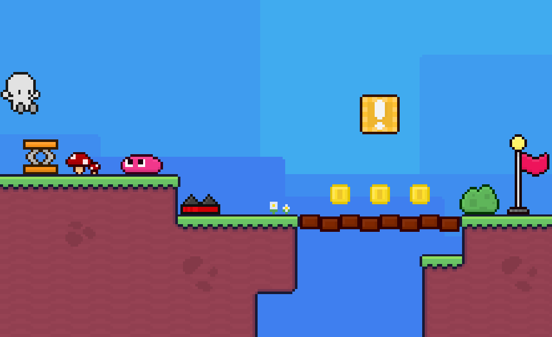 Basic Platformer - Asset Pack [16x16] by Ariel Pinana