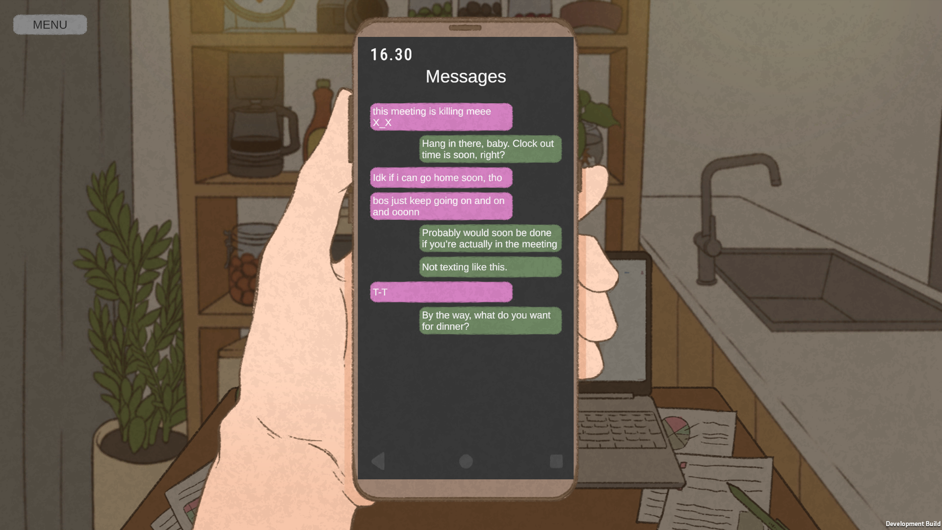 Screenshot 6 for Project - "Dinner, with Her."