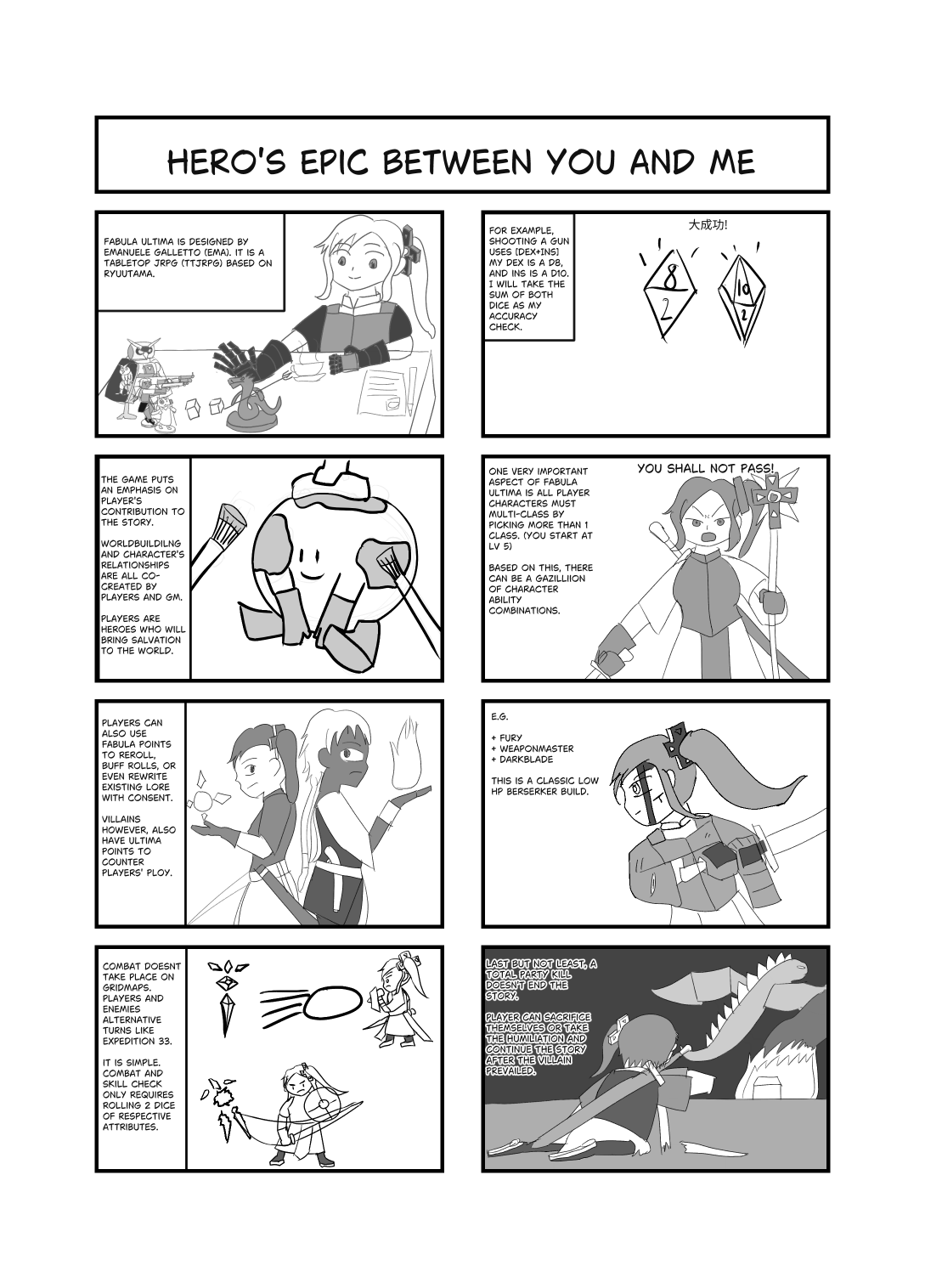 Screenshot 5 for A rare TTRPG 4 koma vol 1