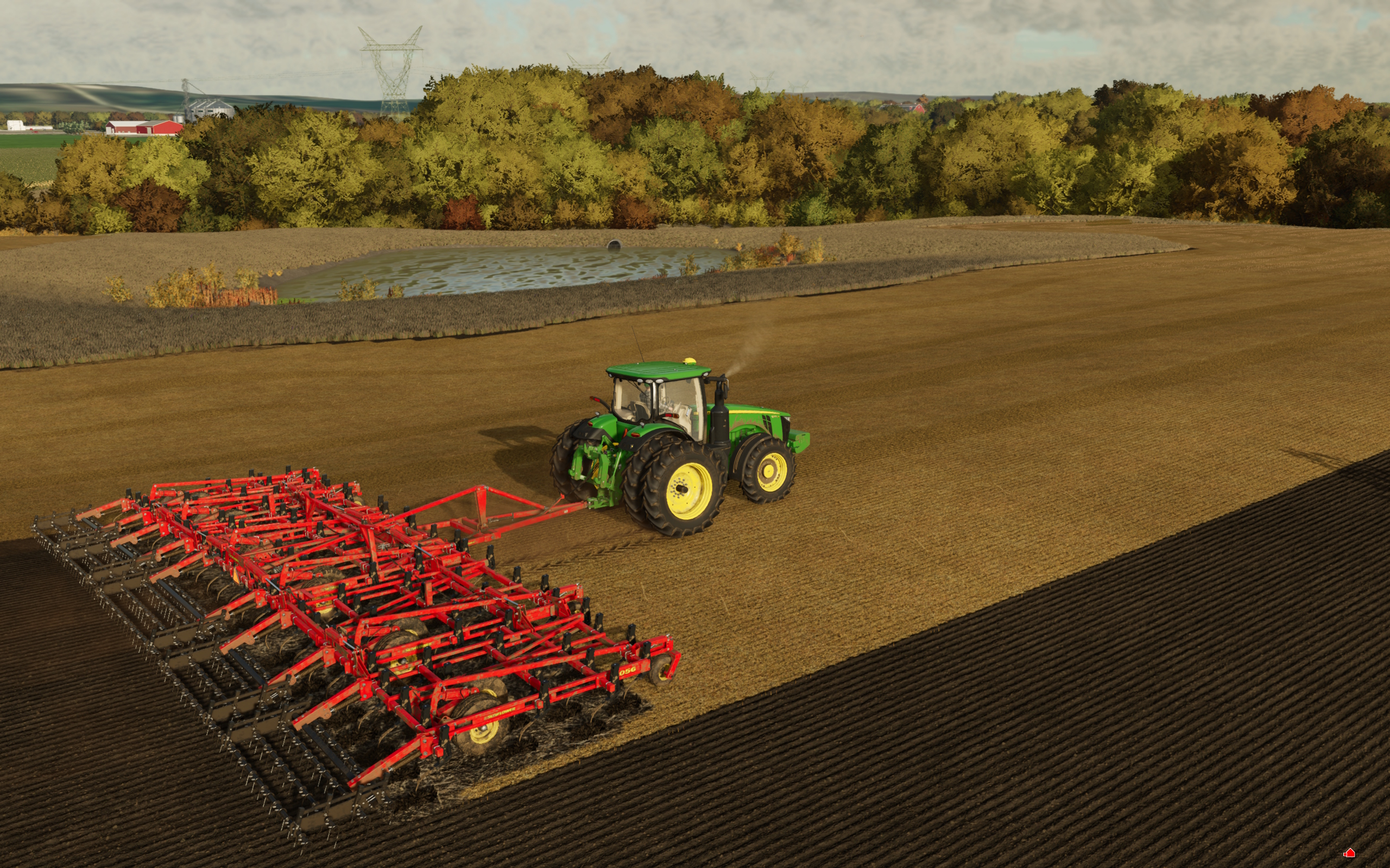 Screenshot 3 for FS22 Sunflower 5056-55 Field Cultivator